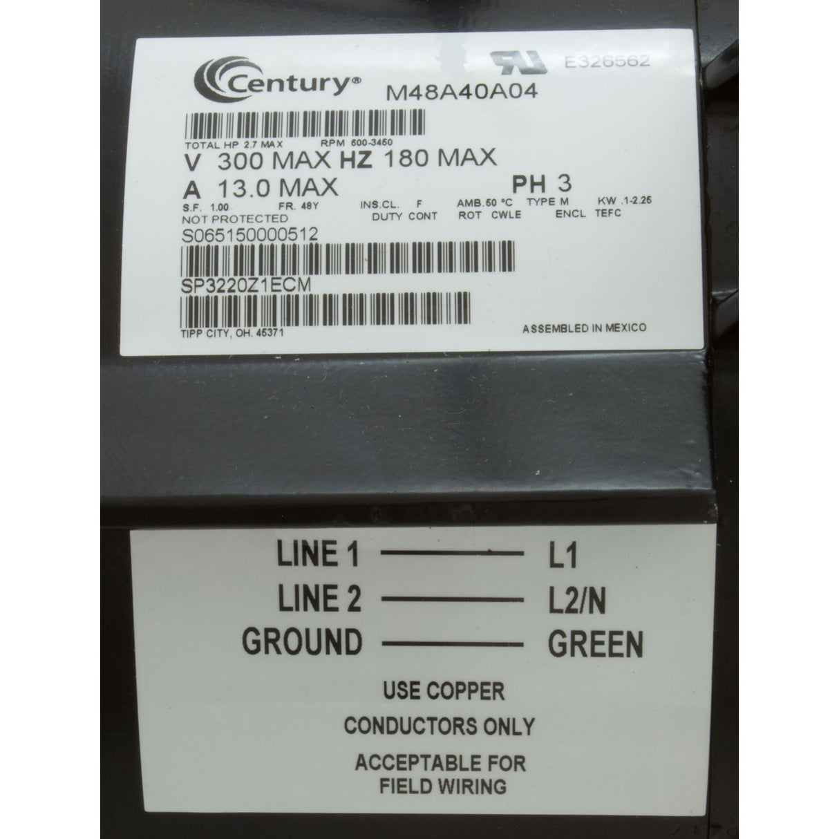 Motor, Hayward EcoStar C : SPX3400Z1ECM