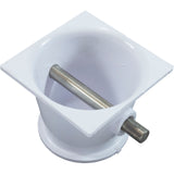 Rope Anchor Cup, PacFab Pentair, SS Bar, White : 542044 - PacFab/Pentair - 542044 - PartsForSpas.com