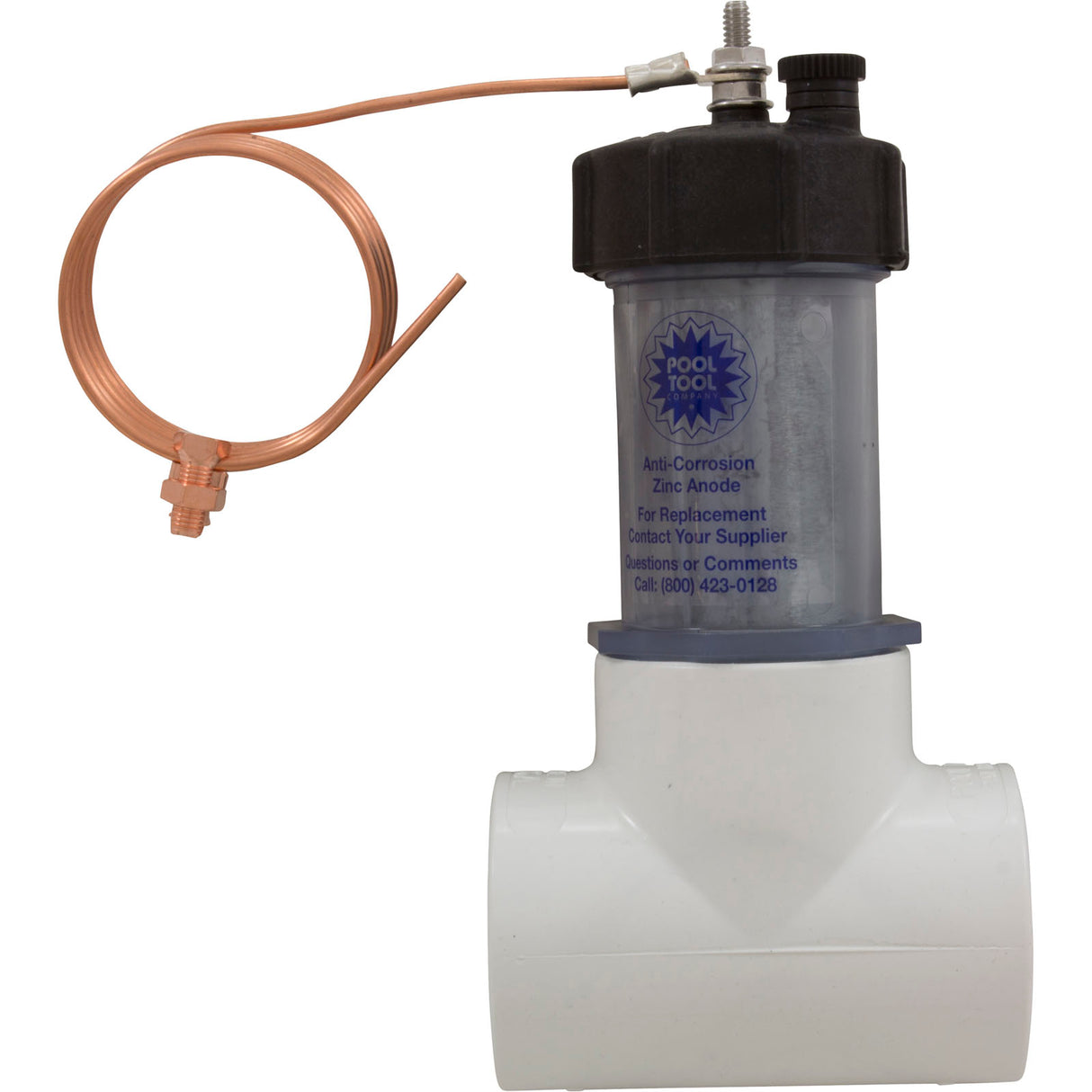 Zinc Anode, Pool Tool, 2" Slip x Slip, Inline : 104D - Pool Tool Inc. - 104D - PartsForSpas.com