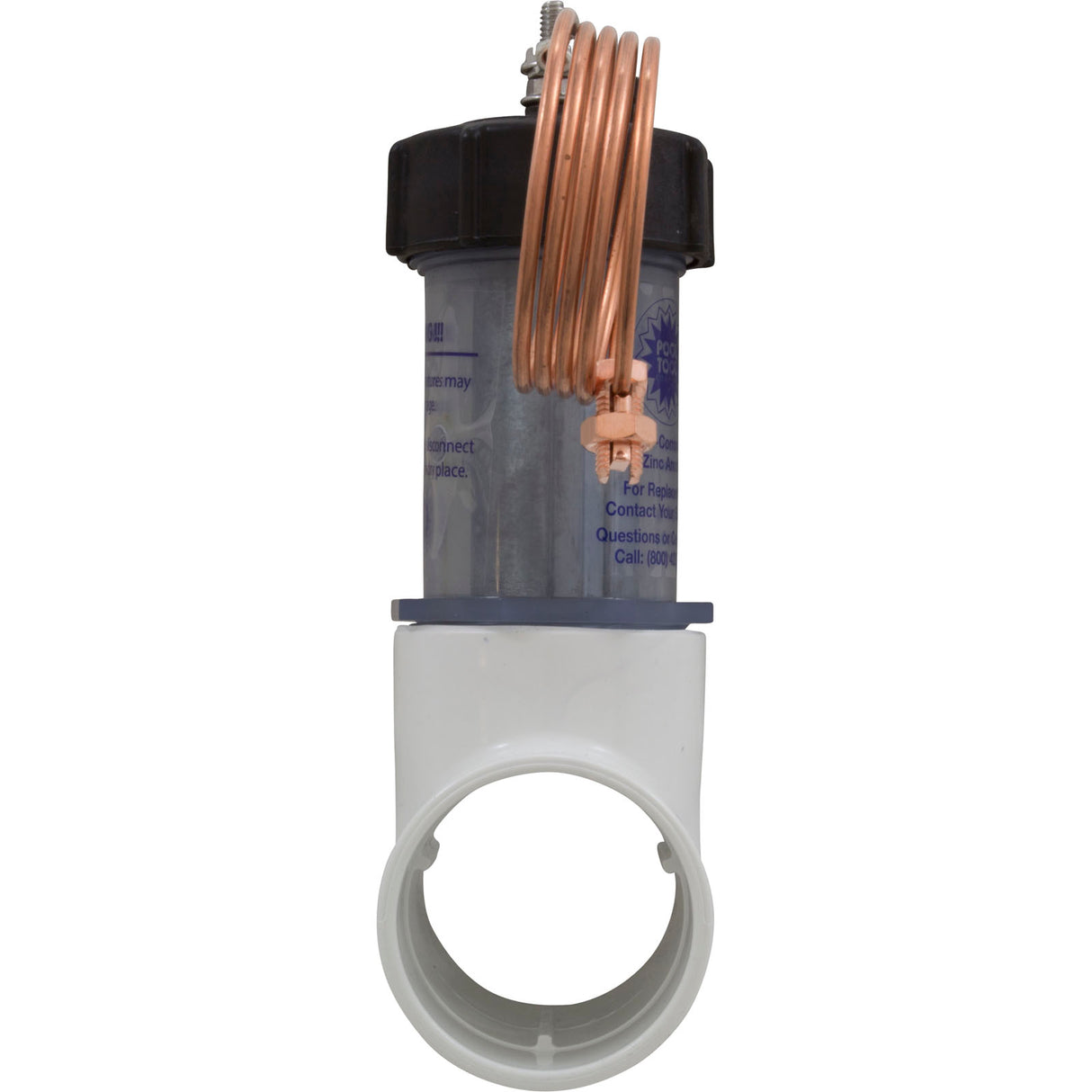 Zinc Anode, Pool Tool, 2" Slip x Slip, Inline : 104D - Pool Tool Inc. - 104D - PartsForSpas.com