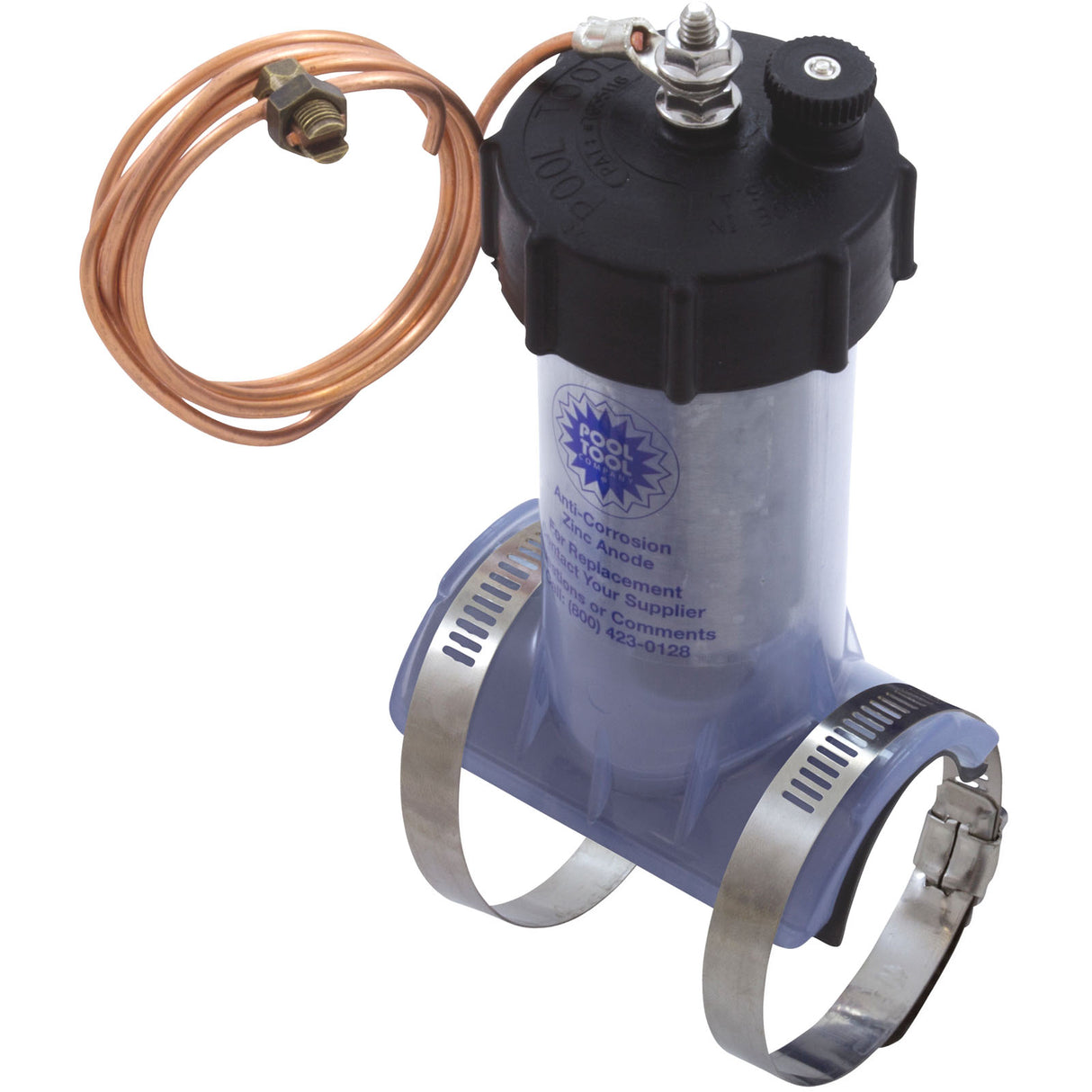 Zinc Anode, Anti-Electrolysis, Inline, 1-1/2" : 104C-1 - Pool Tool Inc. - 104C-1 - PartsForSpas.com