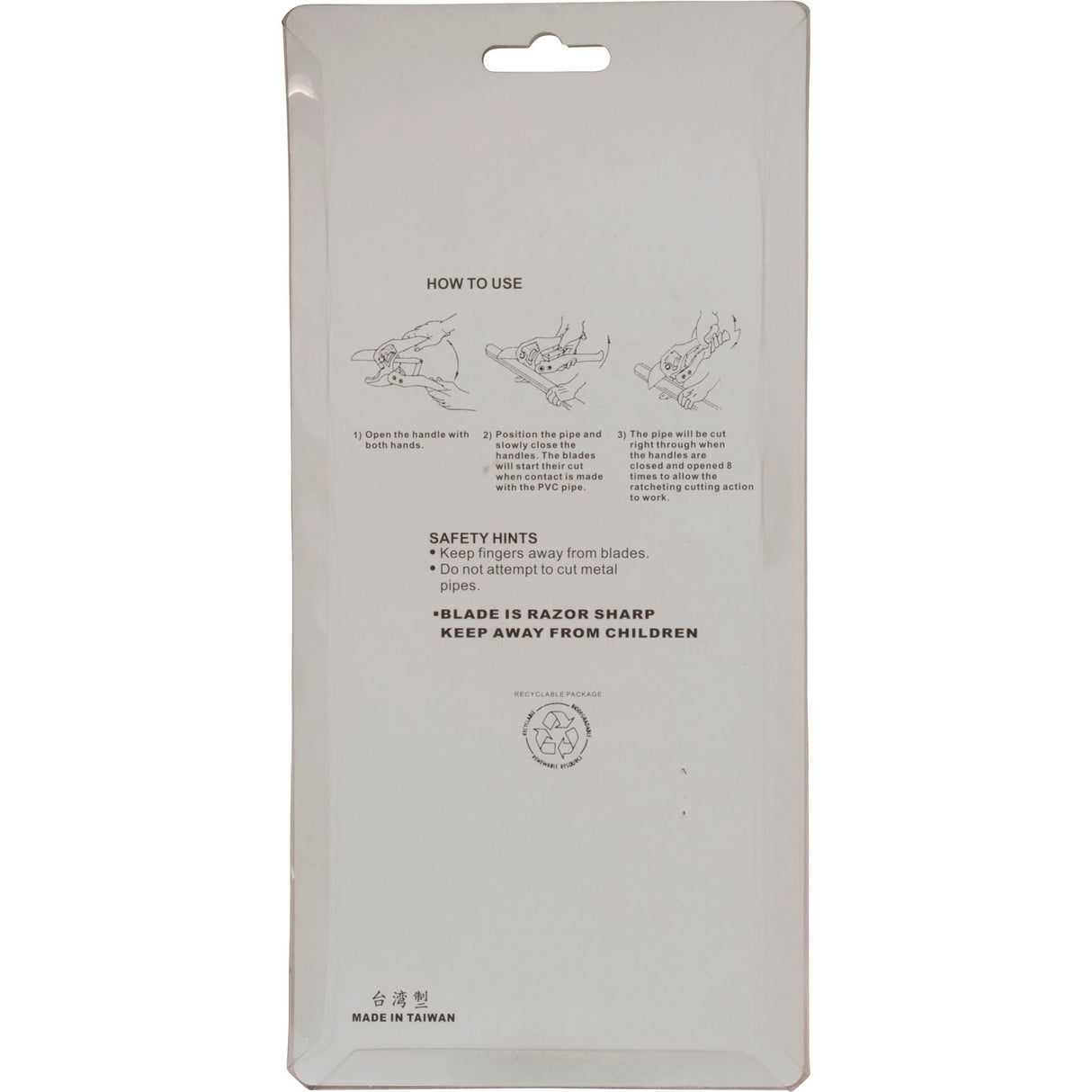 Tool, Pasco, PVC Pipe Cutter, 1" : 4657 - Pasco Specialty - 671451465702 - PartsForSpas.com