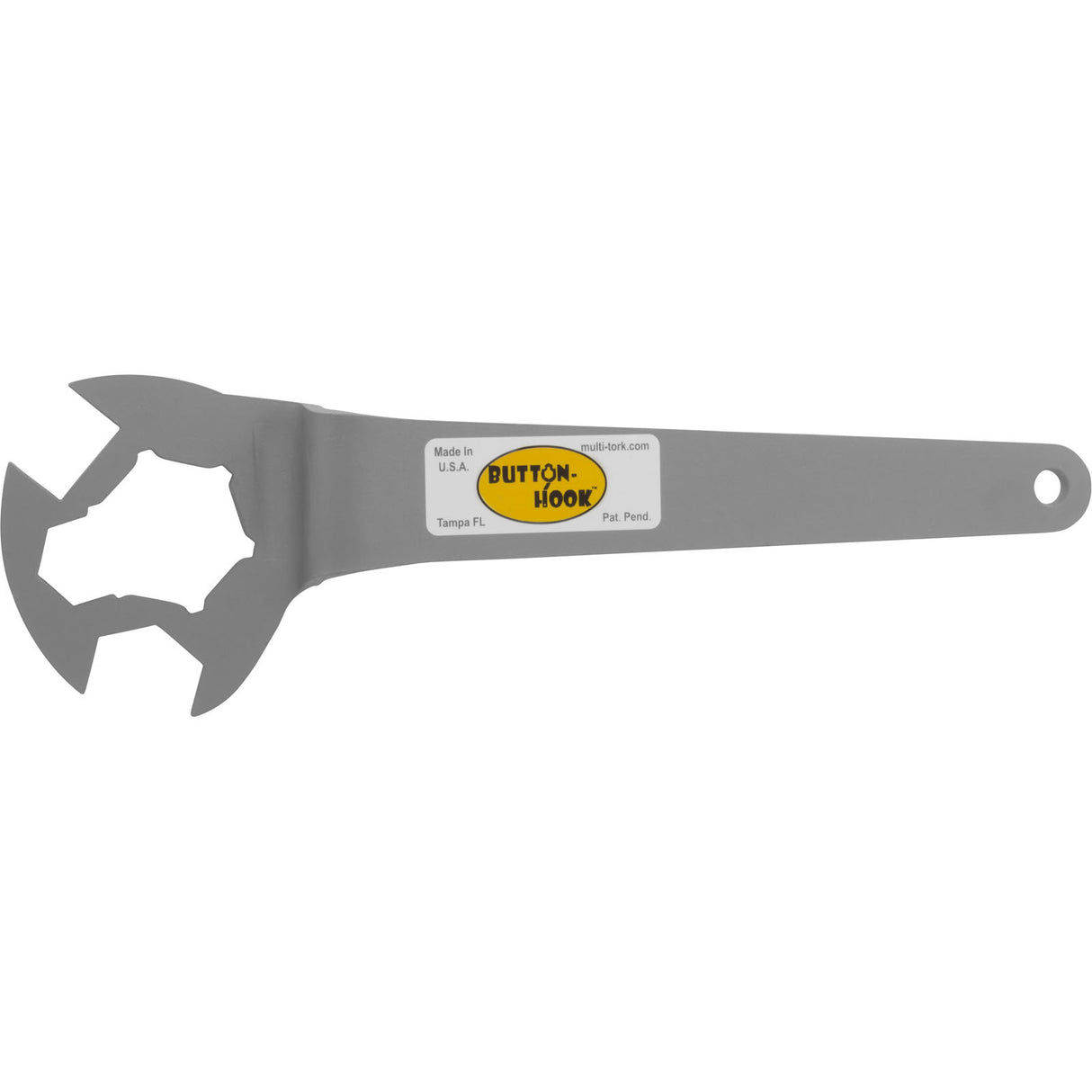 Tool, Button-Hook, Drain Plug Wrench, Stainless Steel : DPW-150 - Multi-Tork - 892011001066 - PartsForSpas.com