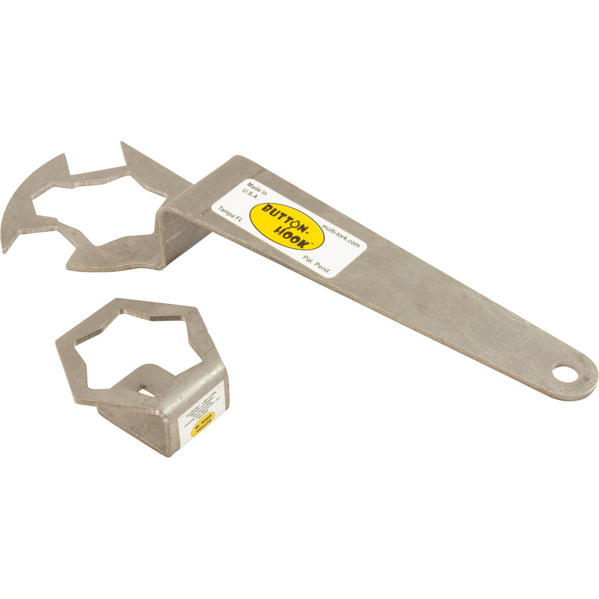 Tool, Button-Hook Kit, Wrench & 3/8" Drive Socket, SS : DPW-2 - Multi-Tork - DPW-2 - PartsForSpas.com