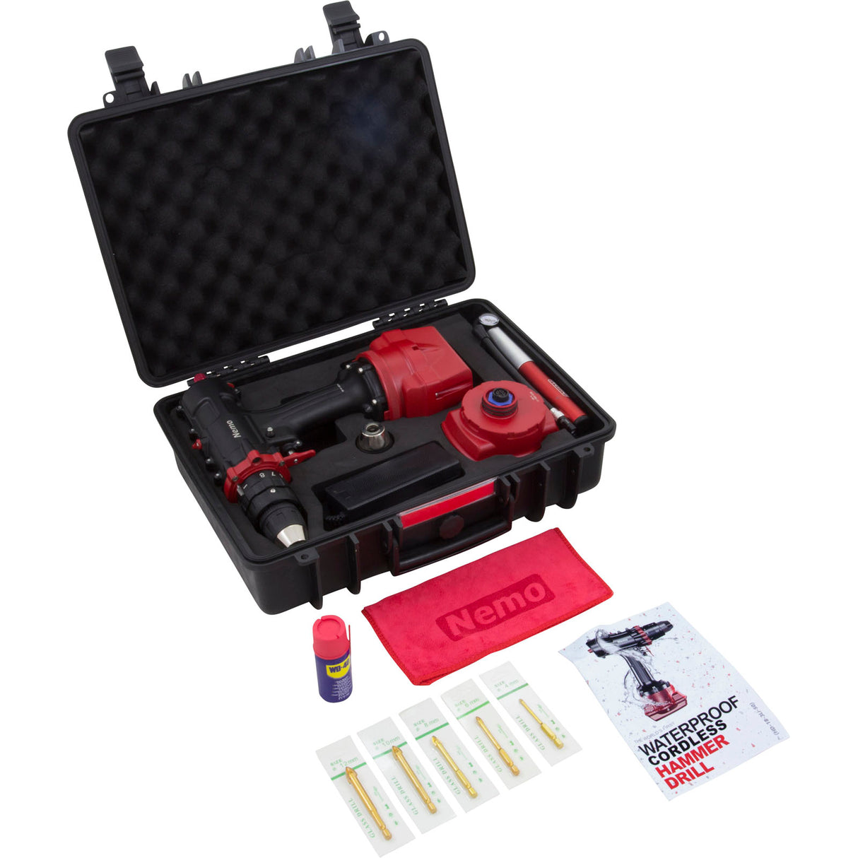 Underwater Hammer Drill, Nemo, 164 Foot Depth, 6Ah : HD-18V-6Li-50 - Nemo Power Tools - 4897100721005 - PartsForSpas.com