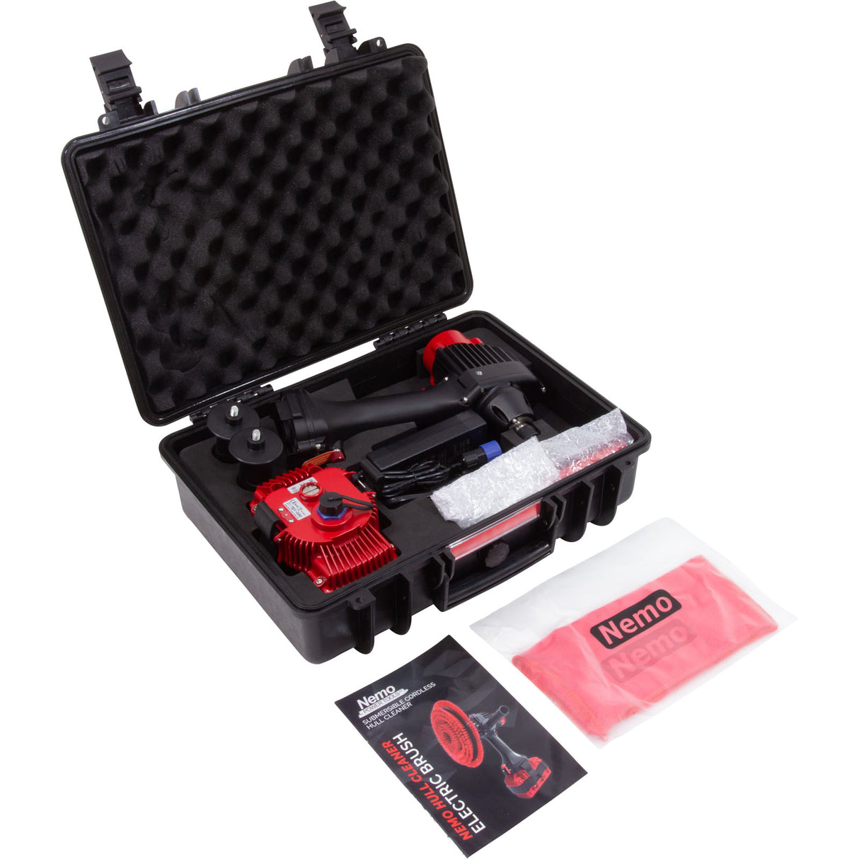 Boat Hull Cleaner, Nemo, 50M, 18V, (1) 10Ah Li-Ion, w/ Brush Set : HC-18-10Li-50 - Nemo Power Tools - 4897100720992 - PartsForSpas.com
