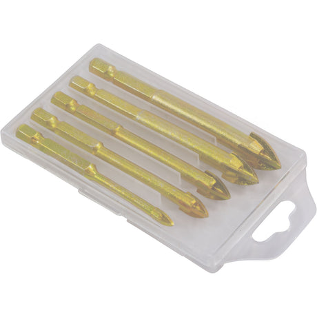 Glass Drill Bit Set, NEMO, 4, 6, 8, 10, 12mm bits : RK05009 - Nemo Power Tools - 4897100721227 - PartsForSpas.com