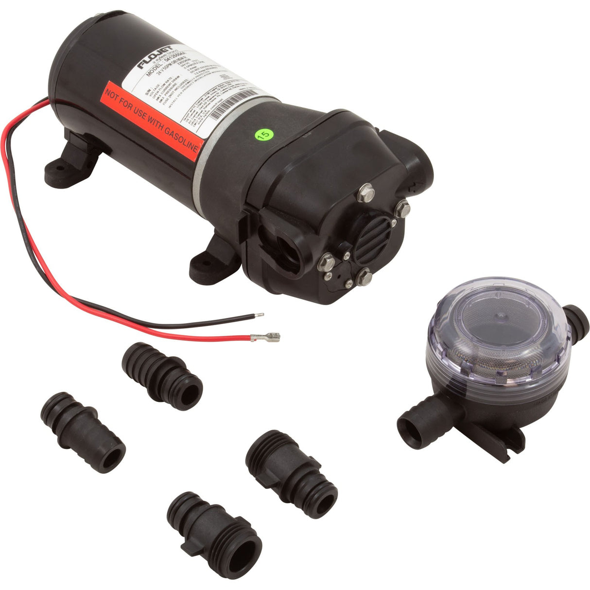 Pump, Xylem Flojet 4100 Quad, 24VDC, 5A, 5.0GPM : 4125-504A