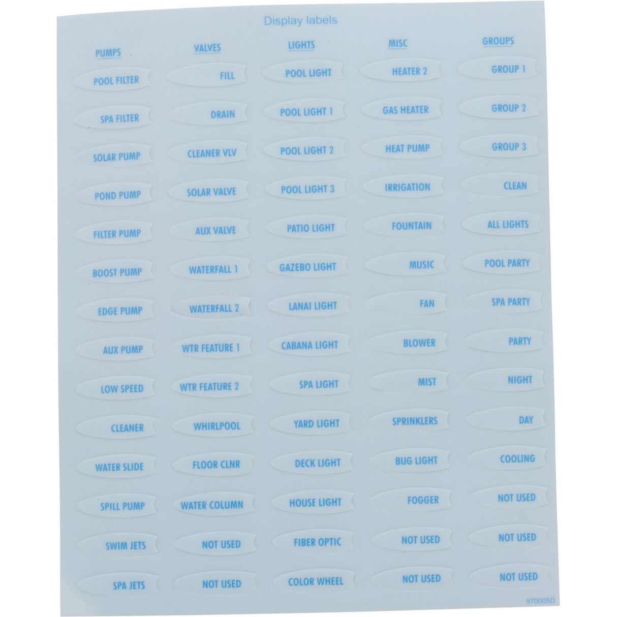 Display-Local, Aqua Logic, P-8 Only : GLX-LOCAL-PS-8 - Hayward - 0761418005796 - PartsForSpas.com