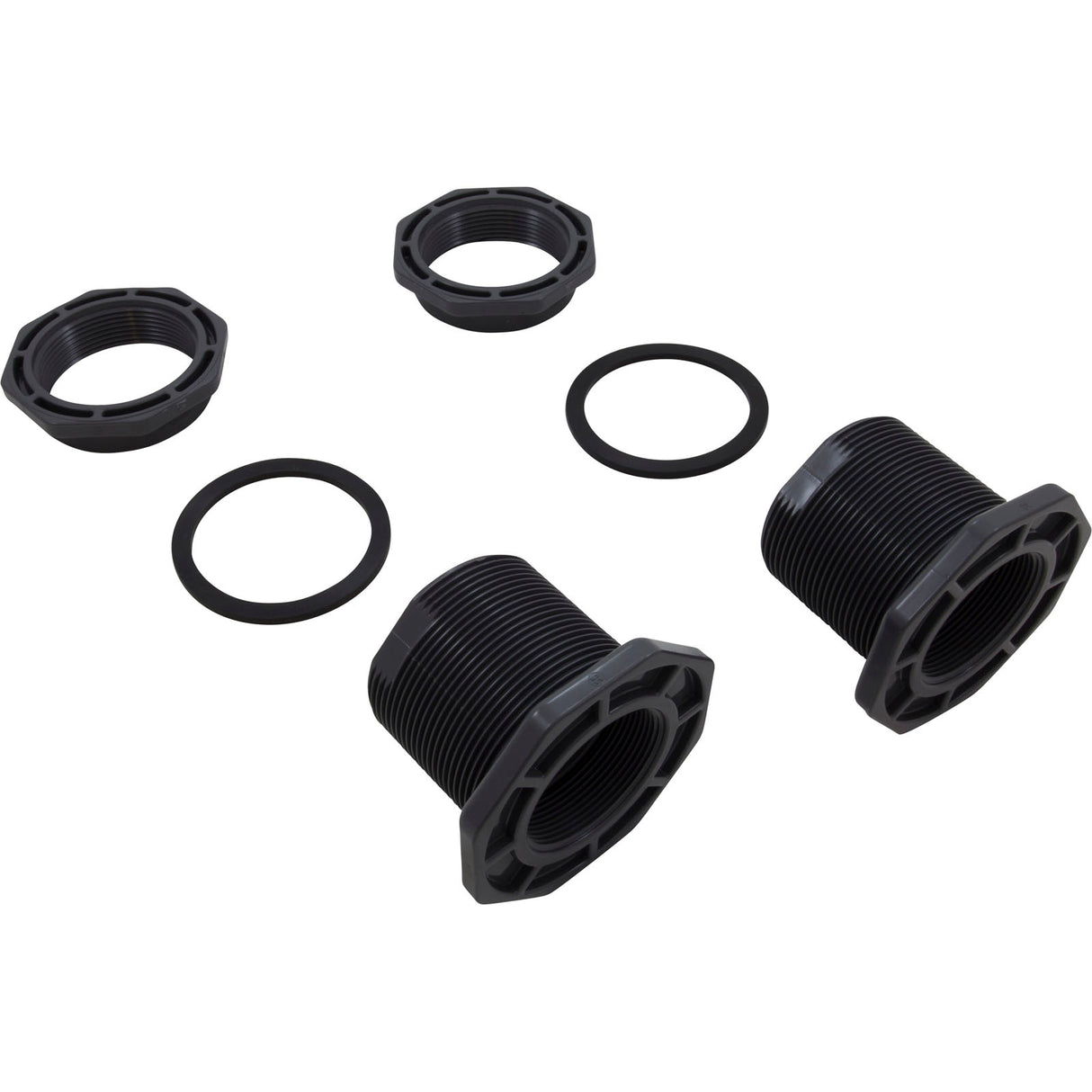 Bulkhead Fitting Assy, Hywrd HCF343T/HCF343F/HCF363T/HCF363F : HCXFBFA1001 - Hayward - 0610377227322 - PartsForSpas.com