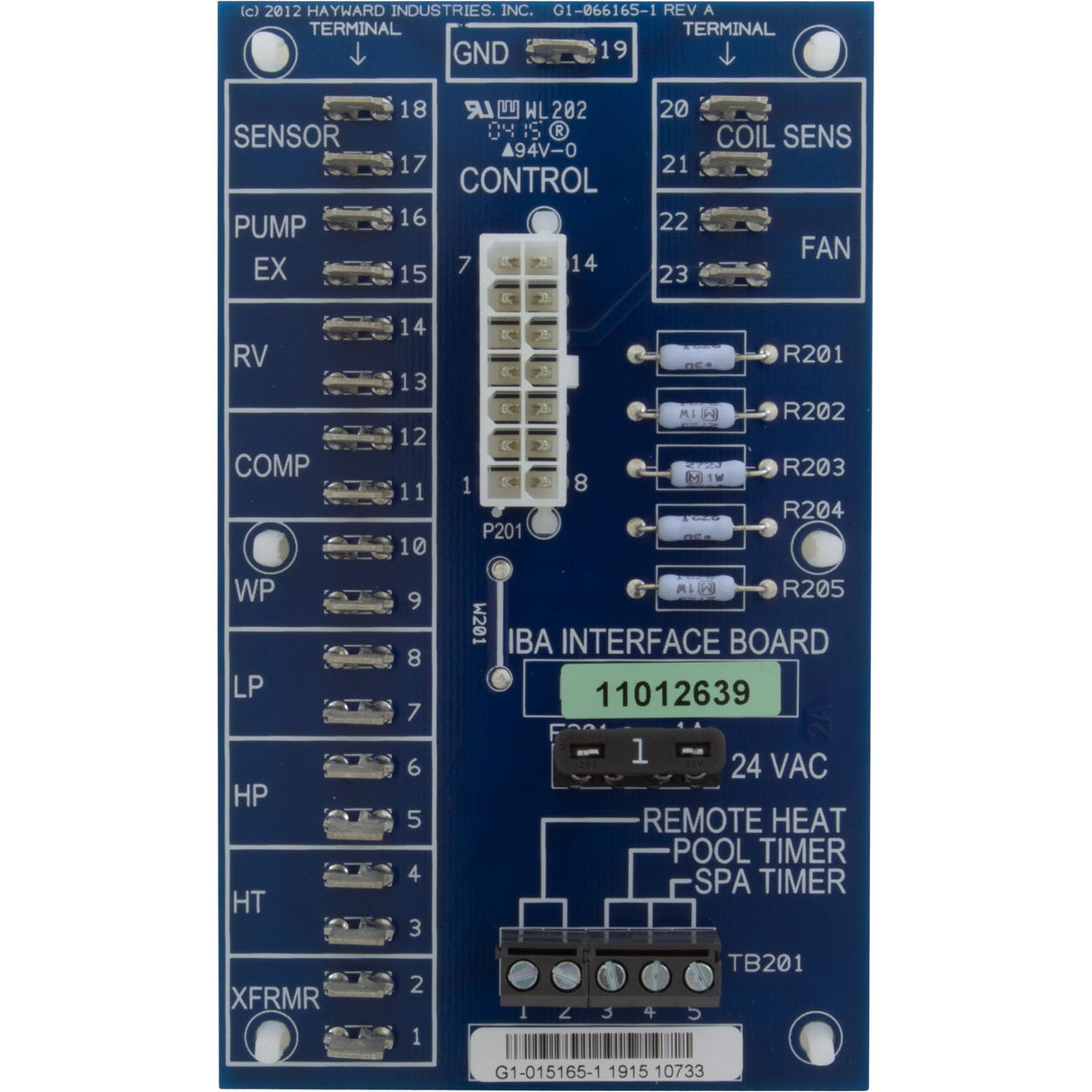 Board-Control, Interface : HPX11024130 - Hayward - 0610377096980 - PartsForSpas.com