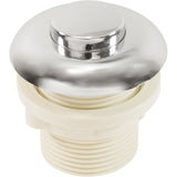 Hydrabaths Air Button, 2-1/2"fd, Raised Button, Chrome : HSA-217