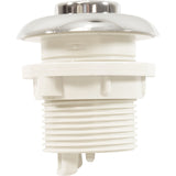 Hydrabaths Air Button, 2-1/2"fd, Raised Button, Chrome : HSA-217