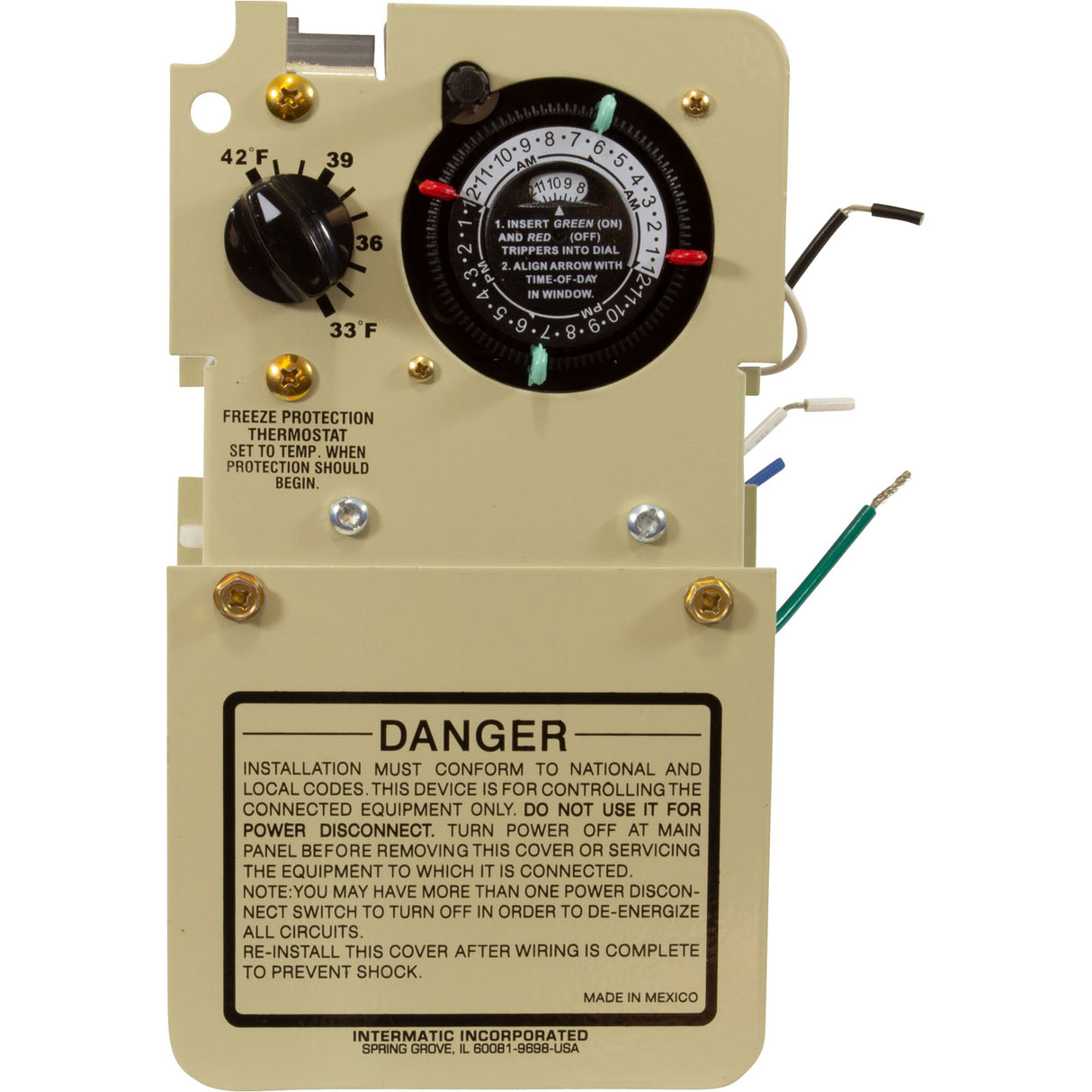 Timer W/T-Stat, 120/240V - Fits T10000R, T30000R, T40000 Pan : PF1103MT