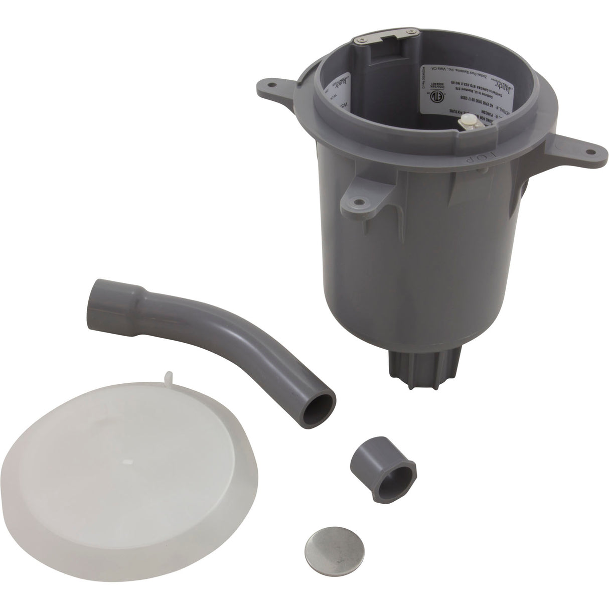 Jandy Pro Series Small Plastic Niche, 1" Rear Outlet, Gunit : PLNICSM