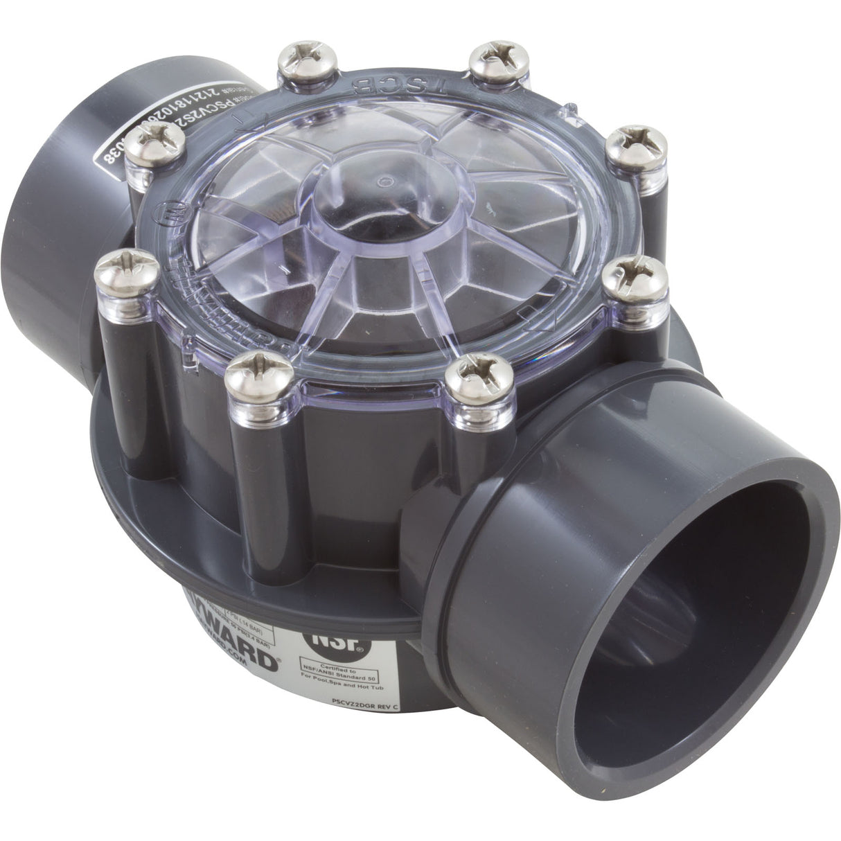 2.0" X 2.5" Pvc Check Valve : PSCV2S2DGR - Hayward - 0610377238007 - PartsForSpas.com