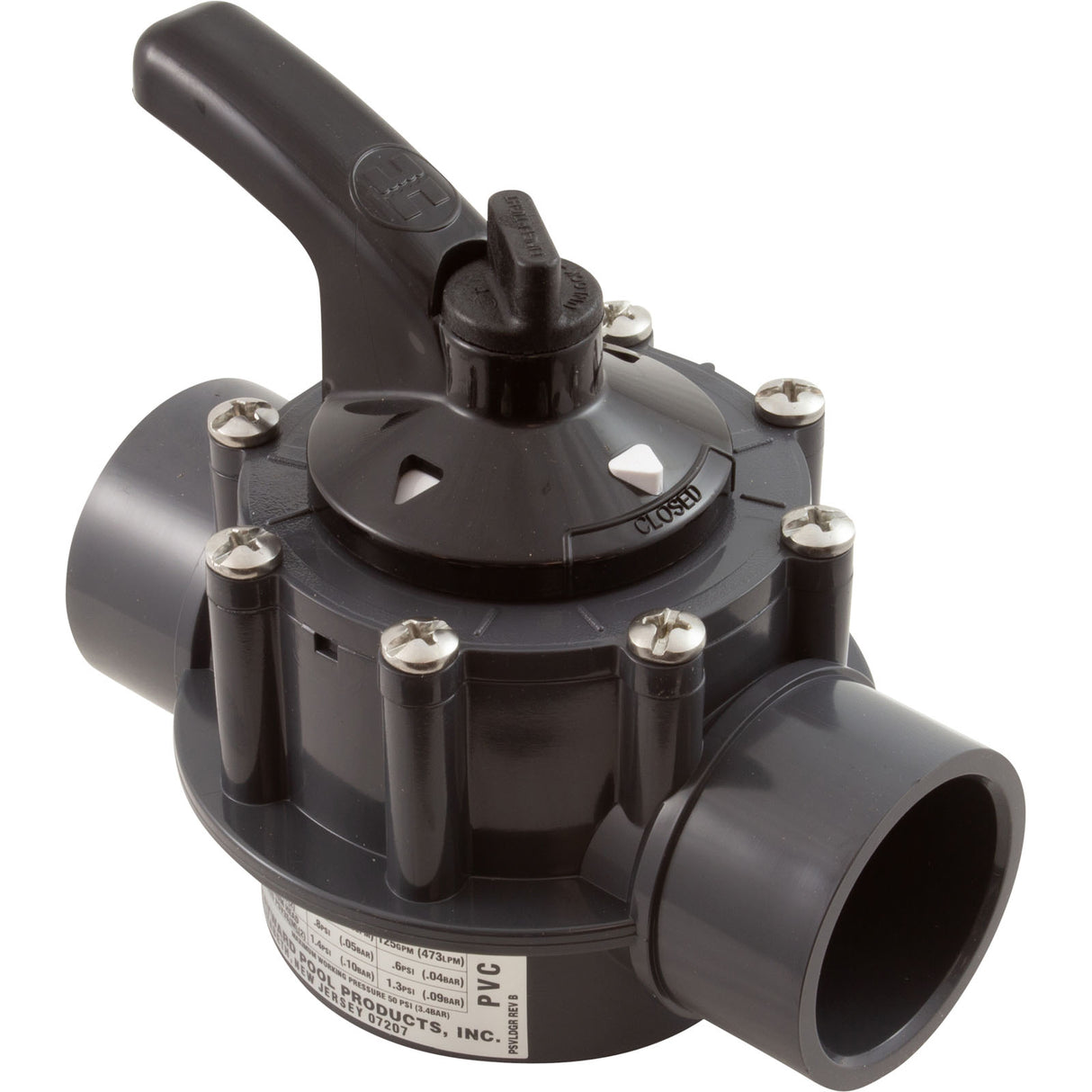 Pvc 2 Port 1.5-2 Diverter Valve : PSV2SDGR - Hayward - 0610377214568 - PartsForSpas.com