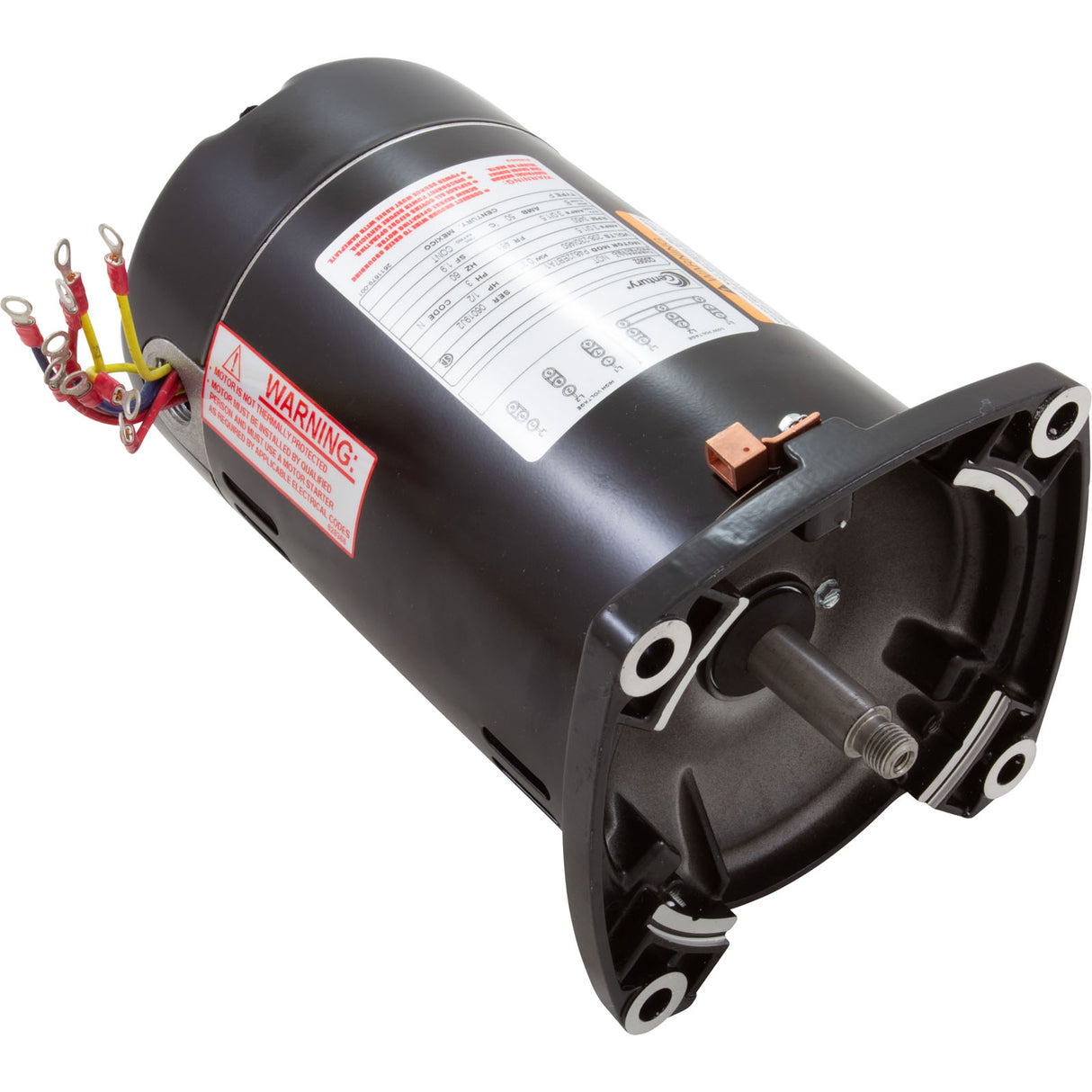Mtr, Cent, .5Hp, 208-230/460V, 3Ph, 1-Sp, Sf1.9, 48Yfr 3450Rpm : Q3052