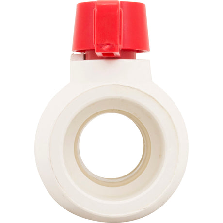 1 1/2" Pvc Compact Ball Vlvsoc Epdm Tpv White : QVC1015SSEW - Hayward - 0610377084598 - PartsForSpas.com