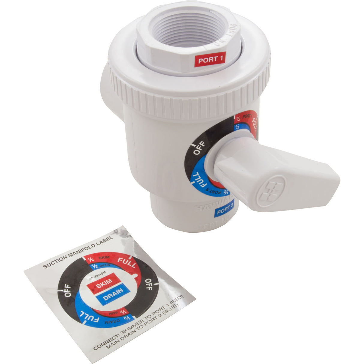 Cyc Ball Valve, 4-Port 1-1/2"Fip : SP0735 - Hayward - 0610377045292 - PartsForSpas.com