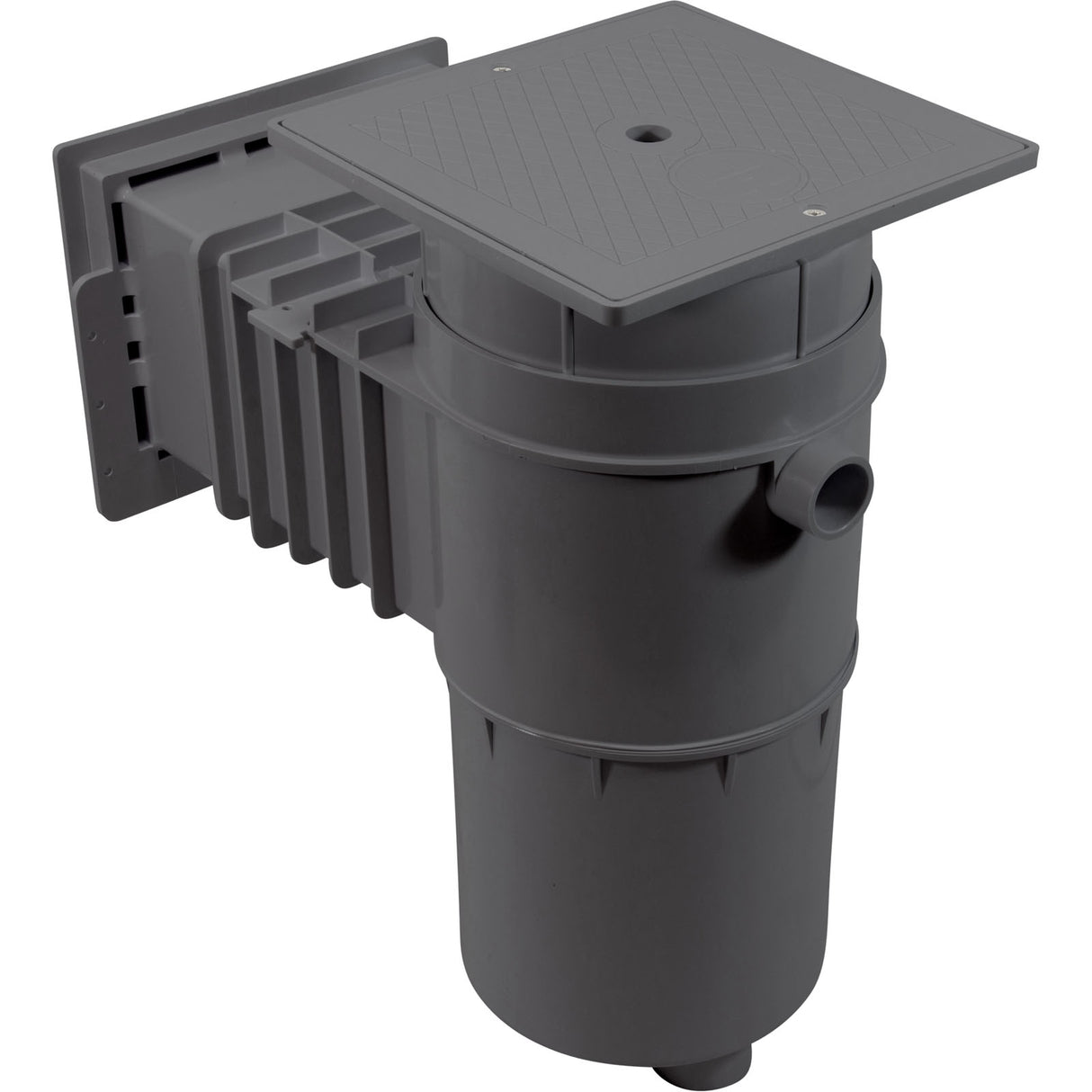 2 In Auto-Skim Dark Gray, Square Lid : SP1084DGR