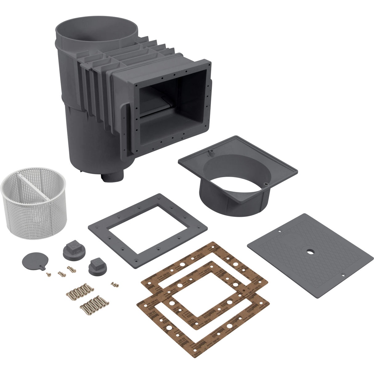 2 In Auto-Skim Dark Gray, Square Lid : SP1084DGR