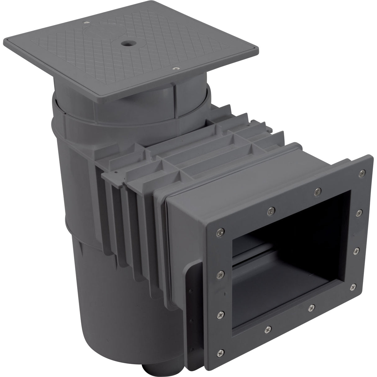 2 In Auto-Skim Dark Gray, Square Lid : SP1084DGR