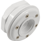 Inlet Fitting, 2"s, PVC, For Vinyl, w/ Face Plate : SP1408S2