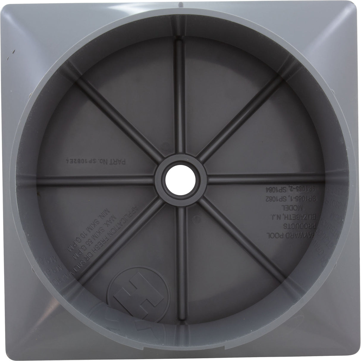 Sq Collar & Cover Assy Dk Gray : SPX1082EFDGR - Hayward - 0610377213721 - PartsForSpas.com