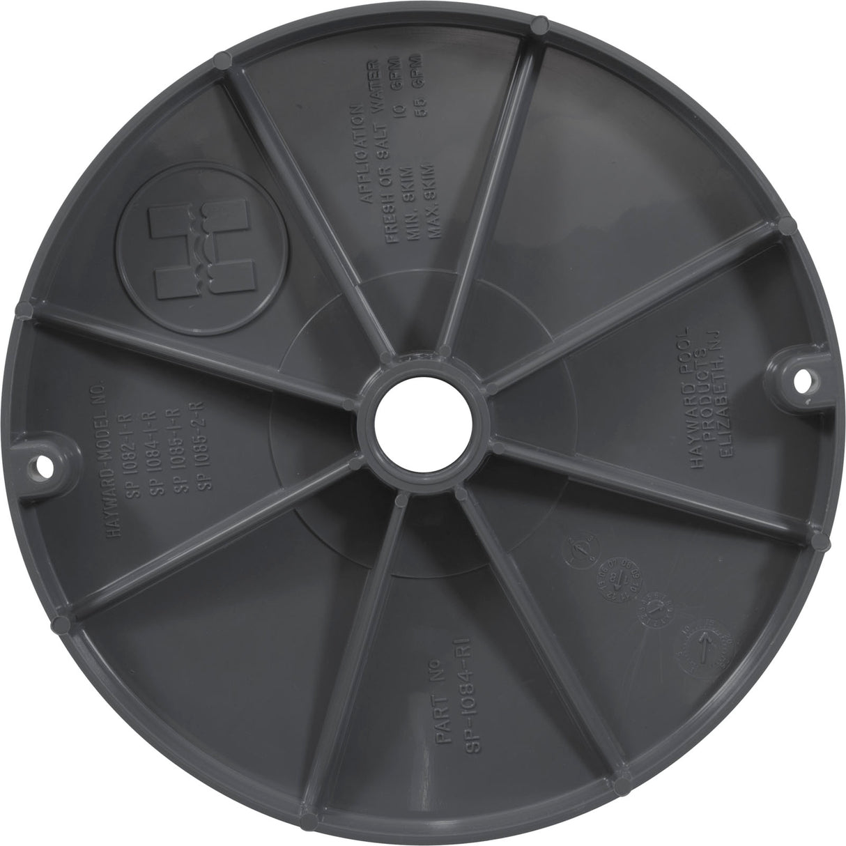 Cover Round Dark Gray : SPX1084RDGR - Hayward - 0610377229340 - PartsForSpas.com