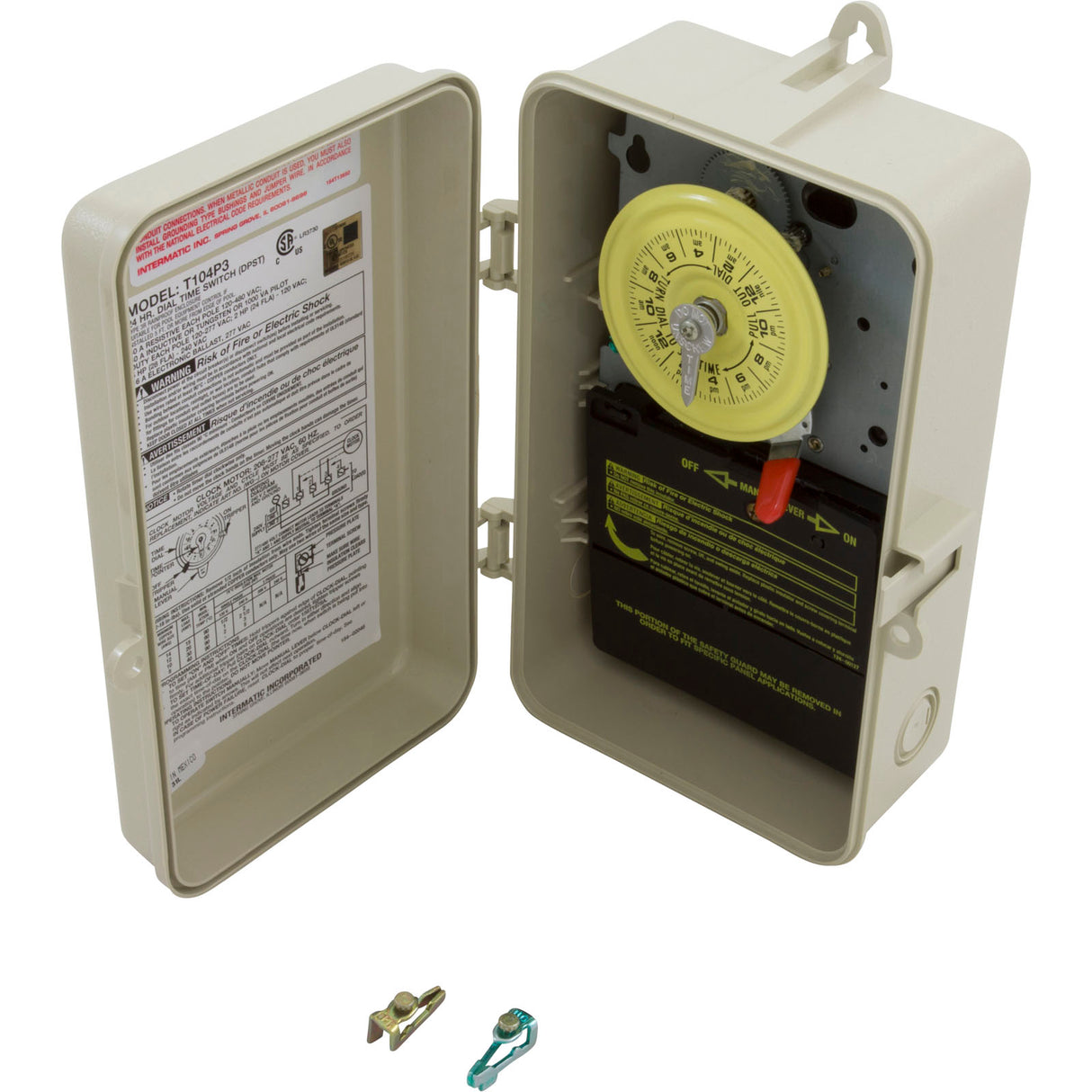 Nema 3R - Plastic Case 208-277 V Dpst Beige Case : T104P3