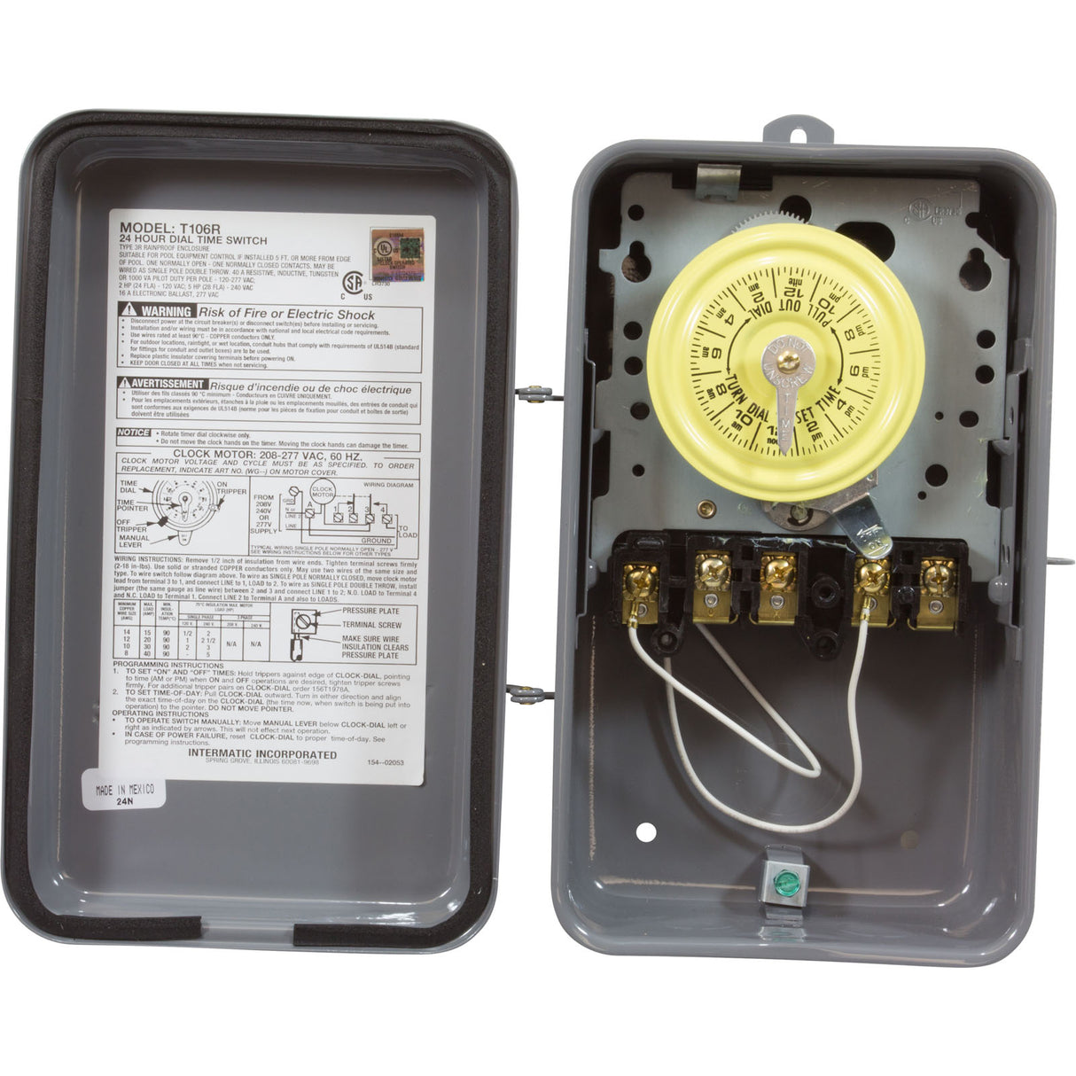 Nema 3R - Steel Case 208-277 V Spdt : T106R