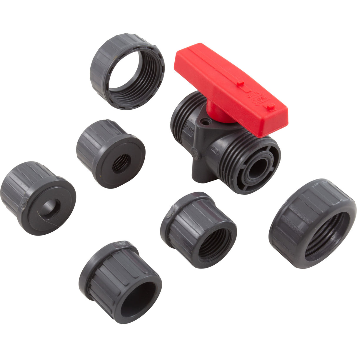 True Union Ball Vlv Gray 1/2" Pvc Epdm Soc/Thd : TBB1005CPEG - Hayward - 0610377091398 - PartsForSpas.com