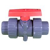 True Union Ball Vlv Gray 1" Pvc Epdm Soc/Thd : TBB1010CPEG - Hayward - 0610377091473 - PartsForSpas.com