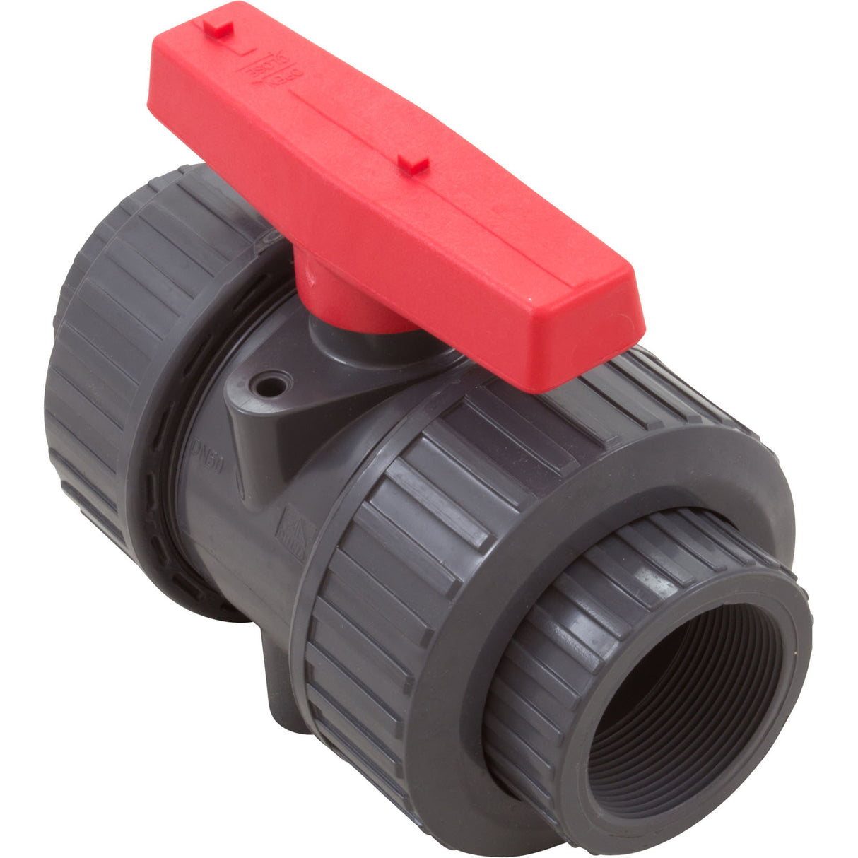 True Union Ball Vlv Gray 1-1/2" Pvc Epdm Soc/Thd : TBB1015CPEG - Hayward - 0610377091602 - PartsForSpas.com
