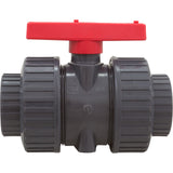 True Union Ball Vlv Gray 1-1/2" Pvc Epdm Soc/Thd : TBB1015CPEG - Hayward - 0610377091602 - PartsForSpas.com