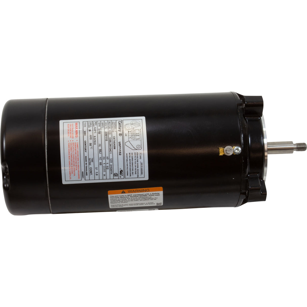 Mtr, Cent, 1.5Hp, 115/230V, 1-Sp, Sf1, 56Jfr : UCT1152