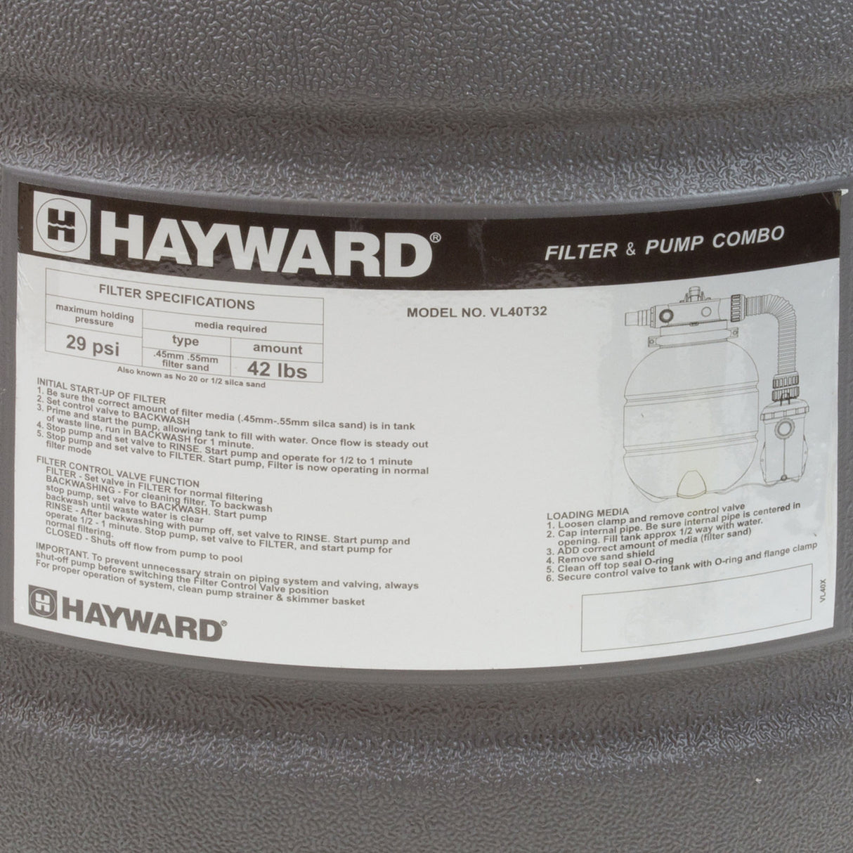 Sys-Sand, Vl, 13" 30Gpm Pump : VL40T32