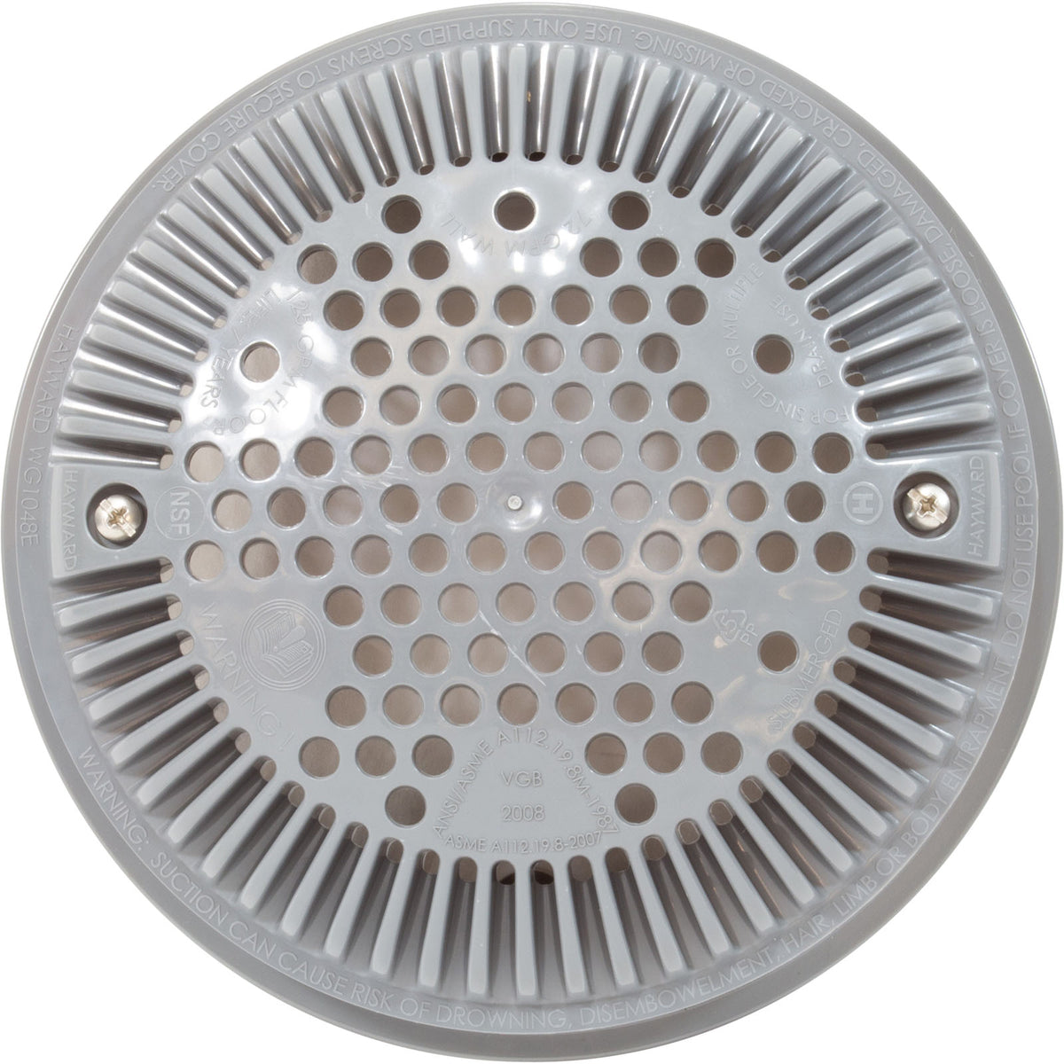 Frame&Cover-Dual Suction, Dgray : WG1030AVDGRPAK2 - Hayward - 0610377177207 - PartsForSpas.com