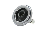 Jet Internal, Waterway Whirlpool, Adjustable, 5" Face, Gray w/ Stainless Escutcheon : 212-2067S