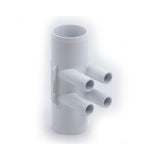 Manifold, PVC, Waterway SureGrip II, 2”SHR x 2”SHR x 4 3/4” SB Ports : 672-7510