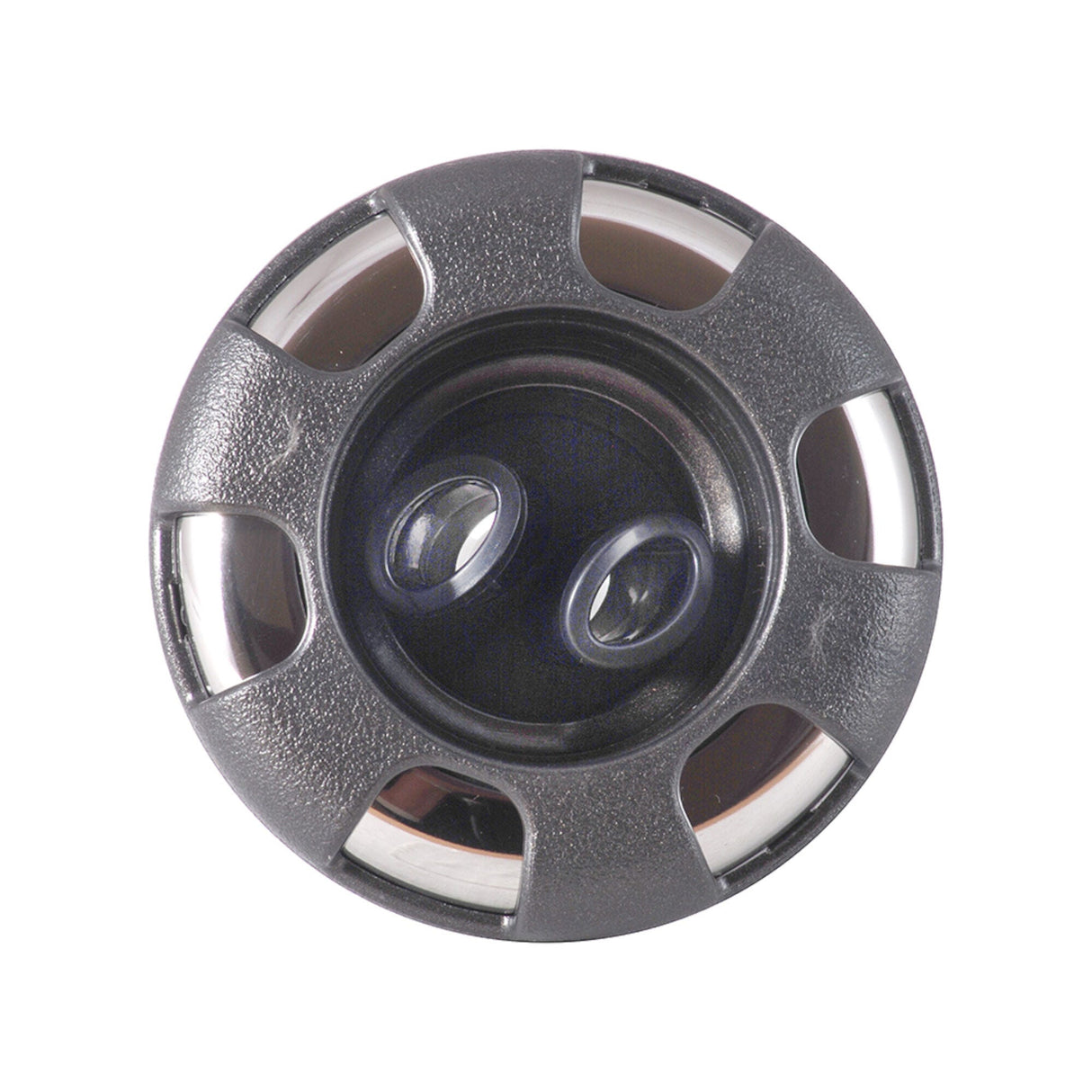 Jet Internal, Waterway Poly Storm, Gunite, Dual Rotating, 3-3/8" Face, 6-Spoke, Dark Silver/Gray : 212-8581-DSGSG