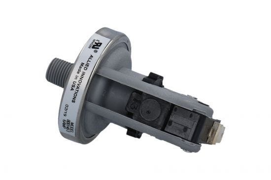 Pressure Switch, Len Gordon, SPDT, 6 Amp, 1-5 Psi, 1/8" NPT, Used on Gas Millivolt Heaters : 800140-3
