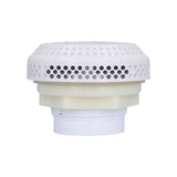 Suction Assembly, Waterway, VGB, Hi-Flo, 3-3/4"Dia Cover, 1-1/2"S x Standard Nut, White : 640-3250V