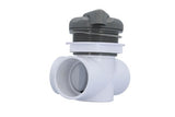 Diverter Valve, Waterway, 2-Port, 2" Horizontal, Top Access, 5-Scallop, Gray : 600-3027
