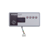 Spaside Control, HydroQuip Eco-7, Large Rectangle, 4-Button, LED, Pump1-Light-Up-Down : 34-0198