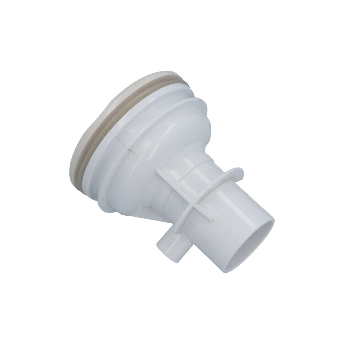 Jet Assembly, Waterway, Old Faithful, Directional, 1/2" Slip Air x 2" Slip Water, Straight Body, 5-Scallop , White : 210-3910