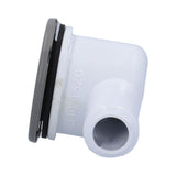 Drain, Waterway, 2"Face, 90°, 3/4"Barb, 1-1/4"Hole w/Cover, Gray : 640-0427