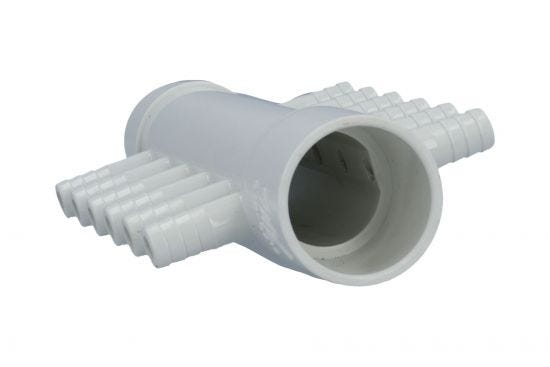 Manifold, PVC, Waterway, 1"S x 1"Spg x 12 3/8"RB Ports : 672-0410