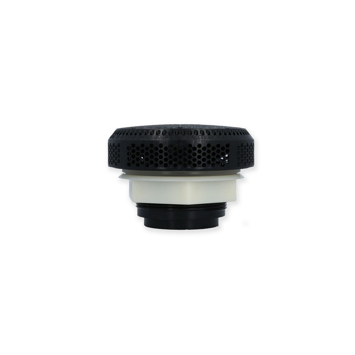 Suction Assembly, Waterway, VGB, Super Hi-Flo, 5"Dia Cover, 2" Straight Nut, Black : 640-3781V